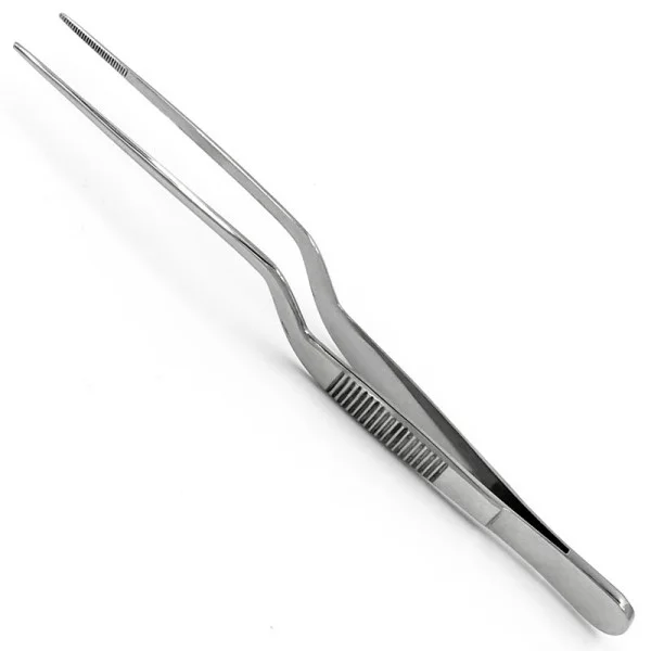 PI-03-1199. Пінцет анатомічний вушний за Люком (Lucae), багнетоподібний, 180 мм. PARADISE.